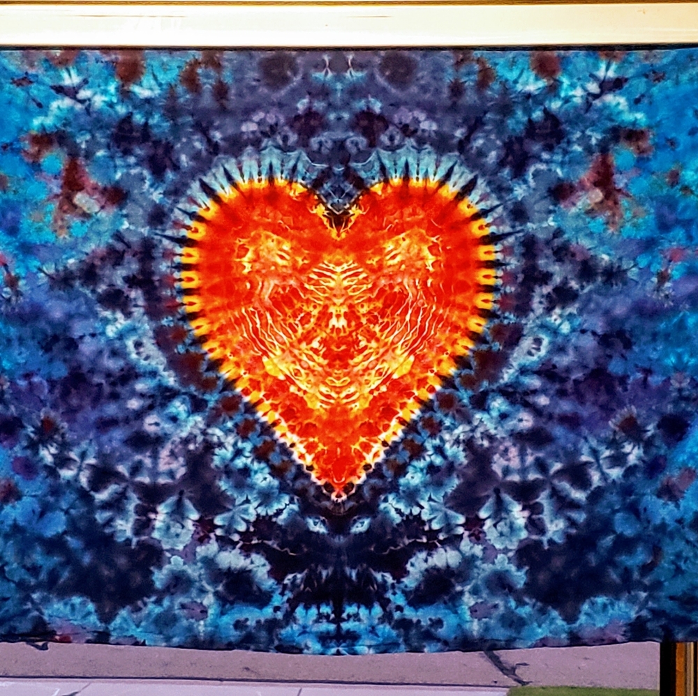 36x30 hand-made tie-dye tapestry